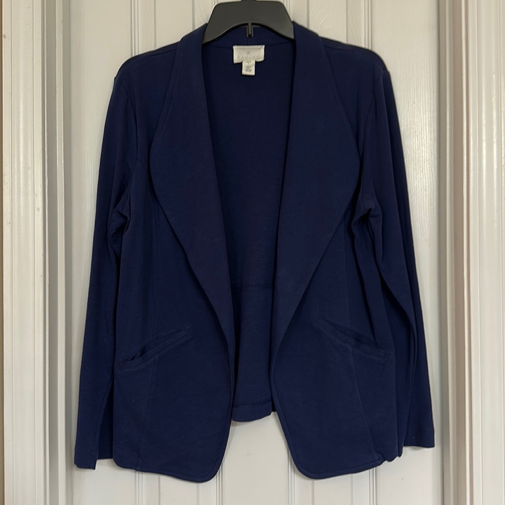 Caslon navy sweater blazer